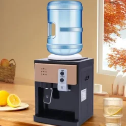 Vattendispenser - Bordsvattenkylare - Varm/Kall - Snabb Kylning & Uppvärmning - Tryckknapp - Kompakt - 3,5–18,9 L