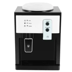 Vattenkylare-Vattendispenser & vattenkylare - HS-09 Bordsmodell - Varm & kall - 550W uppvärmning - 75W kylning - Avtagbar design - PP & 304 rostfritt stål - Vit