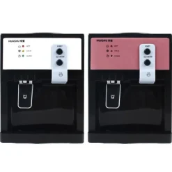 Vattendispenser, toppmatad i rostfritt stål, lila, 3 temperaturer (varmt/kallt/ljummet), 1,2–5 gallon, US/EU-kontakt, Typ 3