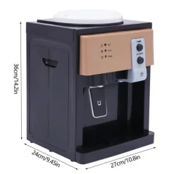 Vattenkylare-Vattendispenser, toppmatad i rostfritt stål, gul – 3 temperaturer (varm/kall/ljum), för 1,2–5 gal dunkar, snabb tappning, US/EU-kontakt Typ 2