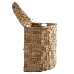 Tvättutrustning-Vattenhyacint hörntvättkorg - H66 cm