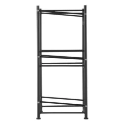 Vattenkannahållare 3-vånings, Enkelrads flaskställ för 3 flaskor, Svart, robust design, utrymmeseffektiv