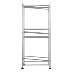 Vattenkannahållare 3-vånings, enkelrads flaskställ för 3 flaskor, silverfärg, robust och stilren design