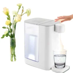 Vattenkokare, 3L kapacitet, 2000W effekt, 1000ml/min utmatning, dimensioner 24,8*14,2*26cm, 5 temperaturinställningar