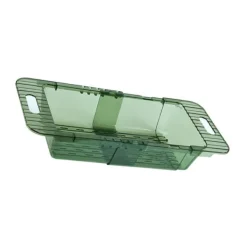 Durkslag & Silar-Över-The-Shin-sil Infällbar Design Transparent Snabbdränering Hållbar PET-Disksil Transparent Grön Sil med Infällbar Design