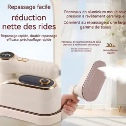 Vertikal ångstrykare 230ml 1200w med dubbel användning 3:e ångläge reseångares strykare med 14 cm handtag