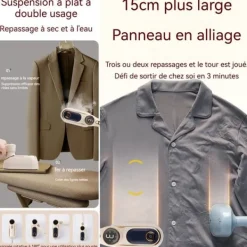 Vertikal ångstrykare 230ml 1200w med dubbel användning 3:e ångläge reseångares strykare med 14 cm handtag