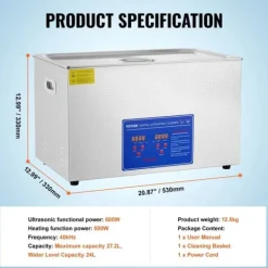 Ultraljudstvätt-VEVOR Ultrasonic Rengörare, Hög Ultraljudseffekt, Stora Kapacitetsalternativ,30L
