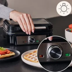 Våffeljärn-Våffeljärn - ZEEGMA - Gofree Chef - 1200 W - Non-stick beläggning - 2 våfflor