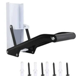 Väggmonterad burkkross stark metall, mjukt handtag halkfri matta Lättkrossande burkkross för plåtbjörn, burk vit