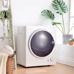 Torktumlare-Väggmonterad torktumlare 2,5 kg, 200 min timer, dubbel filter, PTC-keramik, rostfritt, 65°C