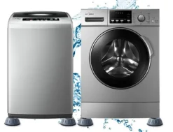 Vibrationsdämpande fötter till tvättmaskin/torktumlare Grå 8-pack