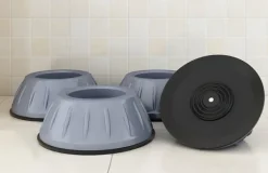 Vibrationsdämpande fötter till tvättmaskin/torktumlare Grå 8-pack