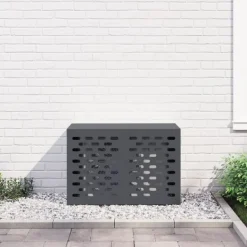 vidaXL Antracit Stål 90 x 40 x 60 cm Hållbar Luftkonditioneringsskydd