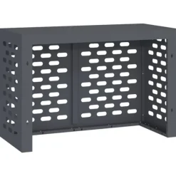 vidaXL Antracit Stål 90 x 40 x 60 cm Hållbar Luftkonditioneringsskydd