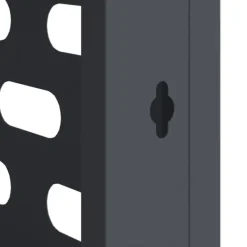 vidaXL Antracit Stål 90 x 40 x 60 cm Hållbar Luftkonditioneringsskydd