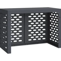 vidaXL Antracit Stål 100 x 50 x 70 cm Hållbart AC-skydd Rektangulärt