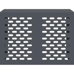 vidaXL Antracit Stål 100 x 50 x 70 cm Hållbart AC-skydd Rektangulärt