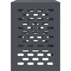 vidaXL Antracit Stål 100 x 50 x 70 cm Hållbart AC-skydd Rektangulärt