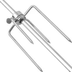 vidaXL Grillugnar & Ugnar Med Roterande Stekspett-BBQ-grillspett med professionell motor stål 900 mm - Grillugnar & ugnar med roterande stekspett