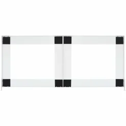 vidaXL Dubbel förhöjningssockel för tvättmaskin och torktumlare vit