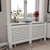 vidaXL Elementskydd 2 st vit 172x19x81,5 cm MDF - Tillbehör till värmeelement