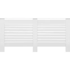 vidaXL Elementskydd 2 st vit 172x19x81,5 cm MDF - Tillbehör till värmeelement