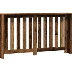 vidaXL Värmeelement-Elementskydd åldrat trä 149x20x82 cm konstruerat trä