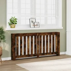 vidaXL Elementskydd rökfärgad ek 175x20x82 cm konstruerat trä