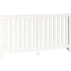 vidaXL Elementskydd vit 153x19x84 cm massiv furu - Tillbehör till värmeelement
