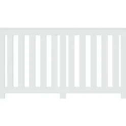 vidaXL Värmeelement-Elementskydd vit 149x20x82 cm konstruerat trä