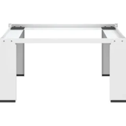 vidaXL Förhöjningssockel för tvättmaskin vit - Tvättmaskin & torktumlare