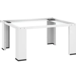 vidaXL Förhöjningssockel för tvättmaskin vit