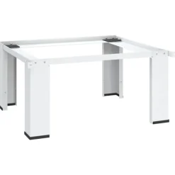 vidaXL Förhöjningssockel för tvättmaskin vit