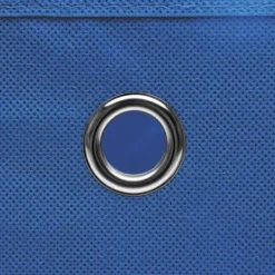 vidaXL Förvaringsboxar med lock 4 st 28x28x28 cm Blå