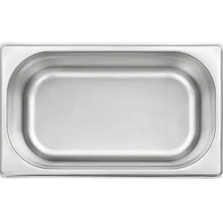 vidaXL Matuppvärmare-Gastronormkantiner 8 st GN 1/4 100 mm rostfritt stål - Kokeribehållare