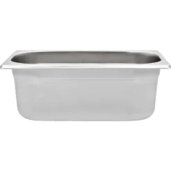 vidaXL Matuppvärmare-Gastronormkantiner 8 st GN 1/4 100 mm rostfritt stål - Kokeribehållare