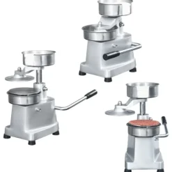 vidaXL Pressar-Hamburgerpress med 500 pappersark aluminium 10 cm - Köksverktyg & köksgeråd