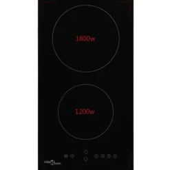 vidaXL Spishällar-Keramikhäll med 2 plattor touchkontroll 3000 W - Spishällar