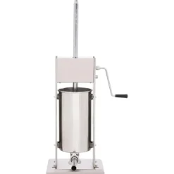 vidaXL Jerkyspruta-Manuell korvstoppare 15 L rostfritt stål
