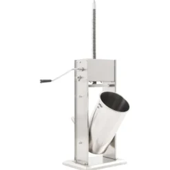 vidaXL Jerkyspruta-Manuell korvstoppare 15 L rostfritt stål