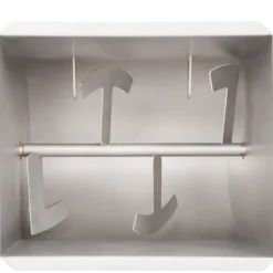 vidaXL Manuell köttblandare med lock Silver Rostfritt Stål