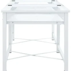 vidaXL Tvättmaskiner-Piedestal till tvättmaskin med utdragbara hyllor vit