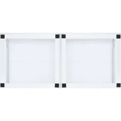 vidaXL Tvättmaskiner-Piedestal till tvättmaskin med utdragbara hyllor vit