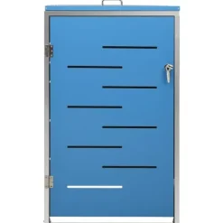 vidaXL Tillbehör Till Avfallshantering-Skjul till ett sopkärl 69x77,5x112,5 cm rostfritt stål - Ställningar till sopkärl