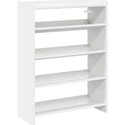 vidaXL Kläd- & Garderobsförvaring-Skohylla vit 60x25x81 cm konstruerat trä