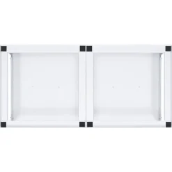 vidaXL Tvättmaskiner-Sockel för tvättmaskin med utdragbar hylla vit