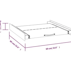vidaXL Tvättmaskiner-Staplingskit för tvättmaskin med utdragbar hylla - Tvättmaskin & torktumlare