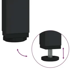 vidaXL Tvättkorg 3 fack med hylla rökfärgad ek