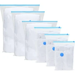 vidaXL Förvaringspåsar För Hemmet-Vakuumförvaringspåse Transparent Plast 100 x 80 cm